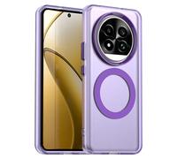 (as the picture, Purple) For Realme 13 Pro 5g (global)/13 Pro+ 5g (global) Case Compatible With Magsafe Pc+tpu+pet Anti-drop Phone Cover