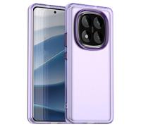 (as the picture, Purple) For Xiaomi Redmi Note 14 Pro 5g/poco X7 5g Case Pc+tpu+pet Matte Anti-drop Phone Back Cover