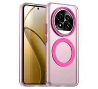 (as the picture, Red) For Realme 13 Pro 5g (global)/13 Pro+ 5g (global) Case Compatible With Magsafe Pc+tpu+pet Anti-drop Phone Cover