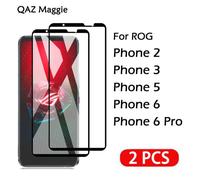 (as the picture, ROG Phone 5) 2PCS For Asus ROG Phone 5 6 Glass Full Coverage Protective Glass Screen Protector For Rog Phone 2 3 5S Pro Ultimate