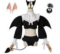 (as the picture, S) Anime Rizu Kyun Cosplay Costume My Dress Up Darling Cosplay Kitagawa Marin Bikini Cosplay Costume Kuroe Shizuku Wig