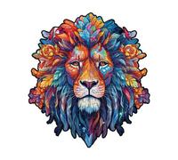 (as the picture, S C) Wooden Puzzle 3D Animal Shape Wooden Jigsaw Puzzles Precision Cut Parts Unique Shape Bright Color Parent-Child Interaction Puzzles Adult Puzzle Toy