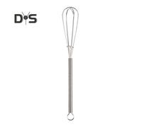 (as the picture, S) Mini Whisk Egg Beater Stainless Steel Wire Whisk for Whisking Mixing Beating Spring Handle Small Whisk