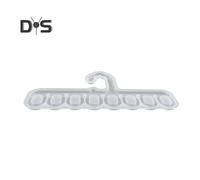 (as the picture, S) Silicone Hanger Mold 8/11 Rings Handmade Clothes Scarf Tie Belt Hanger Epoxy Resin Casting Mold Hanger Making Mould DIY Craft Lovers Gift