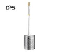 (as the picture, S) Stainless Steel Coffee Filter Press Portable Piston Press Design Final Press Coffee Maker Reusable Brewer for Home Office Travel