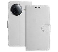 (as the picture, Silver) For Xiaomi Poco F7 Ultra 5g/poco F7 Pro 5g/redmi K80 Pro 5g/k80 5g Leather Case Wallet Stand Solid Color Anti Drop Phone Cover