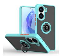 (as the picture, Sky Blue) For Xiaomi Poco X7 Pro 5g Case Pc+tpu Ring Kickstand Anti Drop Phone Back Cover