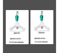 (as the picture, small Simple sub-cable clamp) Anti-Tangle Wire Device with Eight-Shaped Ring & Spring Clip