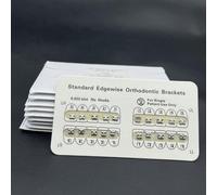 (as the picture, STD NO HOOK-10Packs) 10 Packs Dental Metal Teeth Orthodontics Brackets Braces Edgewise Without Hook/3 Hook