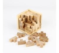 (as the picture, T-shaped,7.2x7.2x7.2cm) Original 3D Wooden Brain Teaser Puzzle by Sharp Brain Zone,Genius Skills Builder T-Shape Pieces,Educational Toy for Kids and Adults,Desk Toys for Gift