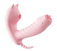 (as the picture, Tongue licking 6974408083252) Mystery Little Devil Wearable Female Massager - Invisible, Sexy, 80 Pack (Boqu Egg Replacement)