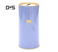 (as the picture, Tortoise) Metal Piggy Bank Large Capacity Animal Pattern Design Kids Cylindrical Saving Bank Financial Management Tool
