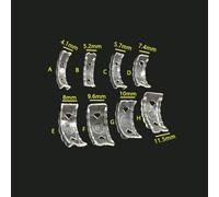 (as the picture, upgraded 8-piece set) Eight-piece Ring Size Adjuster Set: Comfortable Invisible Soft Gaskets To Protect Hands With Diamond Rings