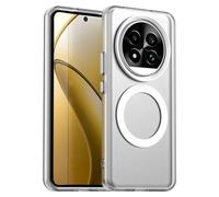 (as the picture, White) For Realme 13 Pro 5g (global)/13 Pro+ 5g (global) Case Compatible With Magsafe Pc+tpu+pet Anti-drop Phone Cover