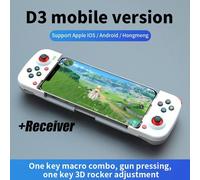 (as the picture, White+receiver) VAORLO Wireless Gamepad Bluetooth-compatible Type-C Gaming Controller Portable Joystick Gamepads For PS4 IOS Android /switch PC