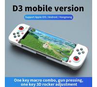 (as the picture, White) VAORLO Wireless Gamepad Bluetooth-compatible Type-C Gaming Controller Portable Joystick Gamepads For PS4 IOS Android /switch PC