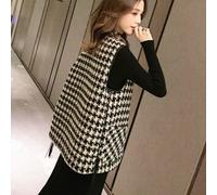 (as the picture, XXL) Small Fragrance Style Sleeveless Vest Coat for Women, Great for Spring and Autumn Casual and Loose-Fitting Outfits