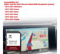 AS V23 MIB2 SD for Seat Leon Ateca Ibiza Toledo Alhambra SD Navigation Card Navi EU Map GPS Accessory