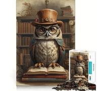 As Wise As A Steampunk Owl 1000 Pieces Puzzles for Teenagers DownTime Game Smooth Connection Real Challenge Santa Surprise (38x26cm)