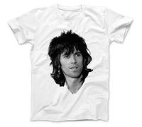 As Worn by Patti Smith Keith T-Shirt 100% Cotton Richards Horses WhiteLarge