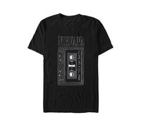 Nirvana T Shirt Come As You are Tape Band Logo Official Mens Black L