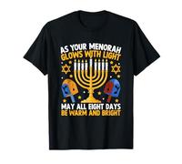 As Your Menorah Glows with Light All Eight Days T-Shirt