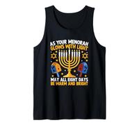 As Your Menorah Glows with Light All Eight Days Tank Top