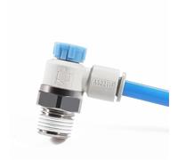 AS1211F Apneumatic Speed Regulating Throttle Valve AS2211F AS3211F Type Speed Controller 1Pcs(Pink)