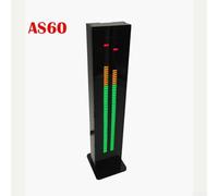 AS60 Dual 60-Segment LED Digital Music Spectrum Analyzer VU Meter Display with Audio Level Indicator, 7 Visual Display Modes, Adjustable S