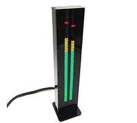 AS60 Stereo LED Spectrum Analyzer with 60 Segment Dual Channel Display Adjustable Speed and Gain for Audio Level and Music Spectrum Visualization