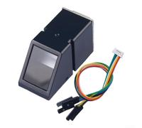 AS608 Optical Fingerprint Module 500DPI USB UART Sensor for Attendance for access Control System with for stm32 Board Black 45x20x23.5mm