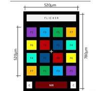 AS7262/AS7263/AS7341/AS7343 Spectral Sensor Module, Visible & Infrared 6-16 Channel, Calibrated PCB-Based for Color Matching and Material Analysis(AS7341)