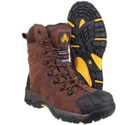 AS995 Amblers Safety Brown Waterproof Pillar Composite Nubuck Leather Hi Boot