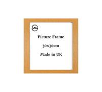 ASA® 30x30cm Modern Wooden Photo Frame Home & Office Decoration MDF with Safe Perspex Front Glass Portrait or Landscape Wall Mountable Picture Poster Certificate Frames Wooden Effect Square Frame Oak
