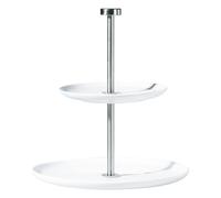 ASA à table Étagère 2 leveled Round, Fine Bone China, Warm White, H 23.5 cm