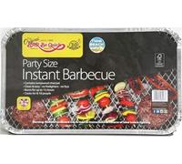 ASA® Bar Be Quick Disposable Party Size Instant Barbecue Lighting Lumpwood Charcoal Ideal for Garden BBQs Outdoor Parties Picnic & Camping Grill Burns for Up to 1.5 hours Cooks for 8-10 People 1.27kg