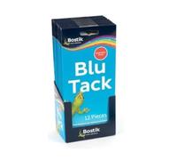 ASA® Blu Tack Blue Original Reusable Adhesive Multi-Purpose Clean, Easy to Use & Safe Non Toxic Solvent Free Economy Size Home & Office Use (12)