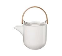 ASA Coppa White Yuki 19371017 Teapot with Wooden Handle Porcelain 0.6 L White 14.5 cm x 10.7 cm x 12 cm