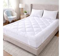 ASA® Double Mattress Topper 10cm Thick Quilted Extra Deep, Ultra Fluffy Breathable Microfiber Bed Topper with Elastic Straps, Soft Comfort Mattress Protector for Restful Sleep (137 × 190 × 10 cm)