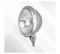 ASA JKHH Motorcycle 5.75" Headlight 5 3/4" H4 Bulb High Low Beam Round Headlamp Bottom Mounting For Kawasaki Waterproof Headlight Front Light(Chrome)