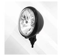 ASA JKHH Motorcycle 5.75" Headlight 5 3/4" H4 Bulb High Low Beam Round Headlamp Bottom Mounting For Kawasaki Waterproof Headlight Front Light(Black)