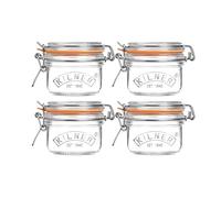 ASA® Kilner Clip Top Airtight Jar Glass Storage Jar for Storing and Preserving Fruits, Vegetables, Coffee, Tea, Spices, Dry Foods BPA Free Reusable 125ml (4)