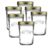 ASA® Kilner Glass Wide Mouth Preserve Jar with Vacuum Seal Lid Storage Jar for Preserving Whole Fruits, Vegetables, Pickles & Jams 0.35L (6)