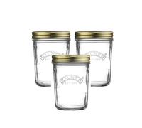 ASA® Kilner Glass Wide Mouth Preserve Jar with Vacuum Seal Lid Storage Jar for Preserving Whole Fruits, Vegetables, Pickles & Jams 0.35L (3)