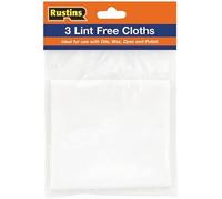 ASA® Rustins Lint Free Cloths 300mm Square Ideal for Use with Oils, Wax, Dyes & Polish Pack of 3