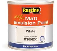 ASA® Rustins Matt Emulsion Quick Dry Paint for Indoor Use White 250ml