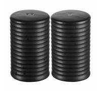 ASA Selection Salt and pepper shaker set Black, Porcelain, Black matt 6.5 cm