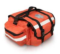 ASA TECHMED First Aid Responder EMS/EMT Emergency Medical Bag Empty 17"x9"x7" - Ideal for Paramedics, Firefighters, Nurses, EMTs, Home Health Aides, Orange