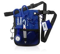 ASA TECHMED Nurse Utility Belt - Complete Medical Belt Utility Kit, Pro Pack Pocket Organizer Pouch Hip Bag for EMT, CNA, NP, PA, Student, Blue