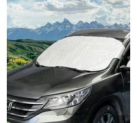ASAB Car Windscreen Cover Universal Prevents Heat Build Up Waterproof Lightweight Snow Bird Poo Protection Easy to Install Dustproof and UV Resistant Compact Car Frost Windshield Cover (157 x 143cm)